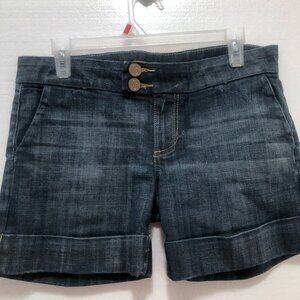 See Thru Soul Cuffed y2k Style Jean Shorts Size 30 Cuffed Button Front